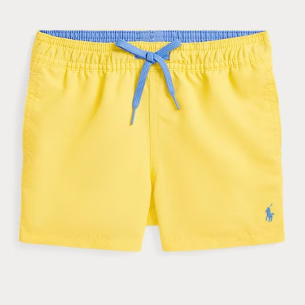 POLO RALPH LAUREN Traveler Swim Trunks, Baby Boy 18-24 Months, Oasis Yellow